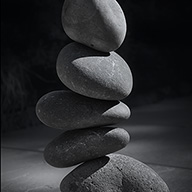 ID599 Pebble Balancing by Nicholas m Vivian